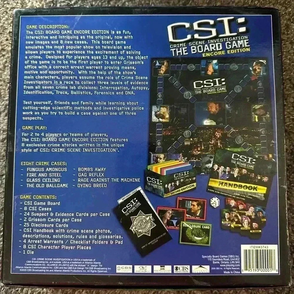 CSI encore edition board game complete set - Picture 2 of 3